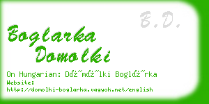 boglarka domolki business card